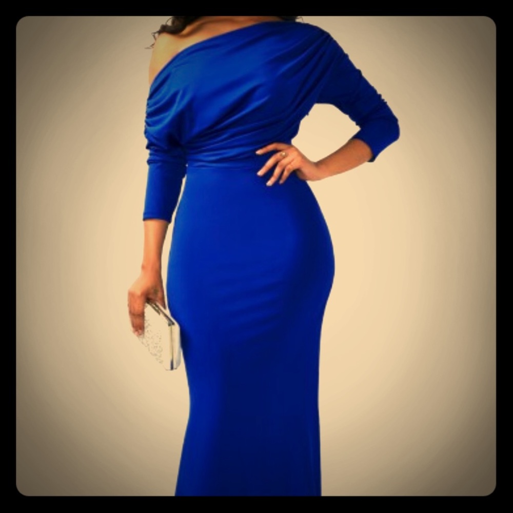 Ladies beautiful blue Maxi dress